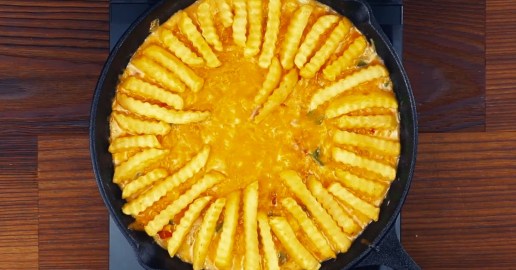 Pommes-Torte auf Backblech