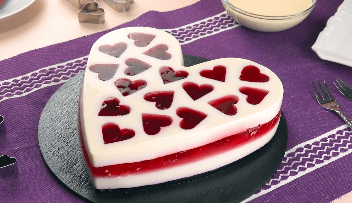 Wackelpudding mit Vanillesoße