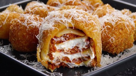 gefüllte Lasagne-Zwiebeln