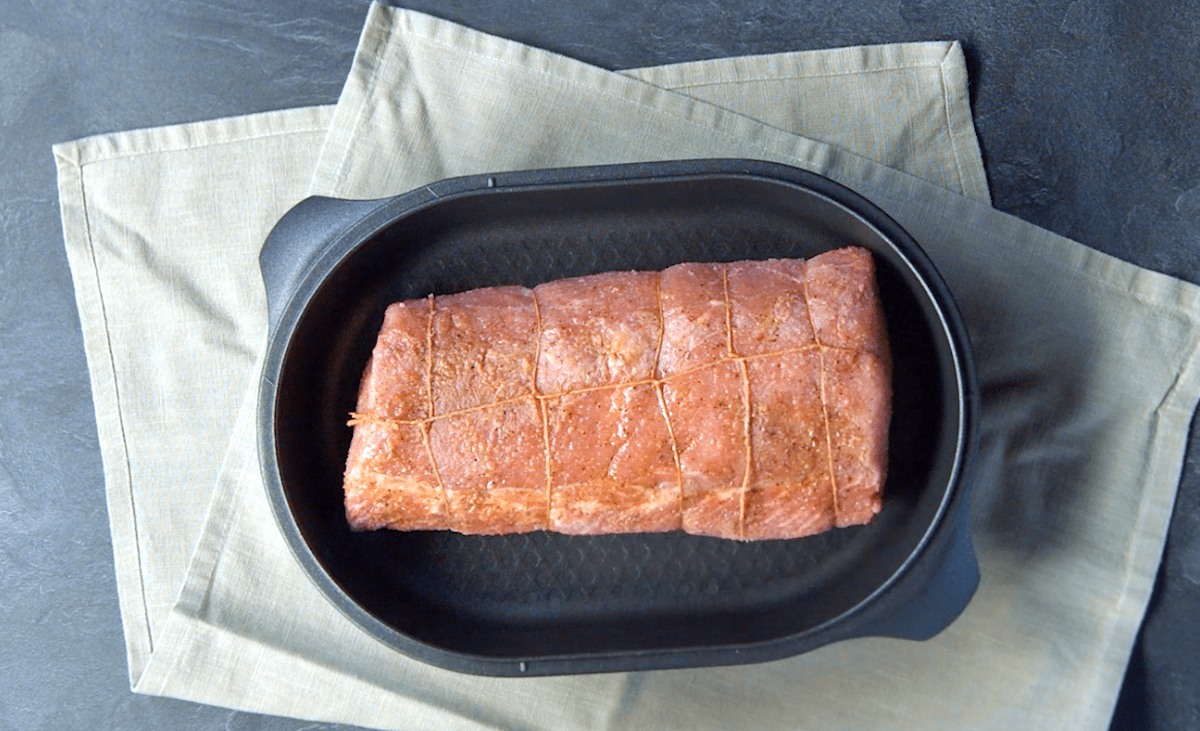 Schweinerücken mit Küchengarn