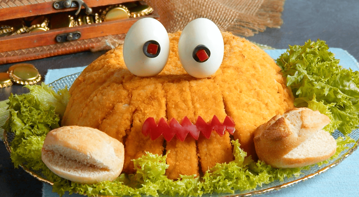 Fischstäbchen mit Kartoffelpüree