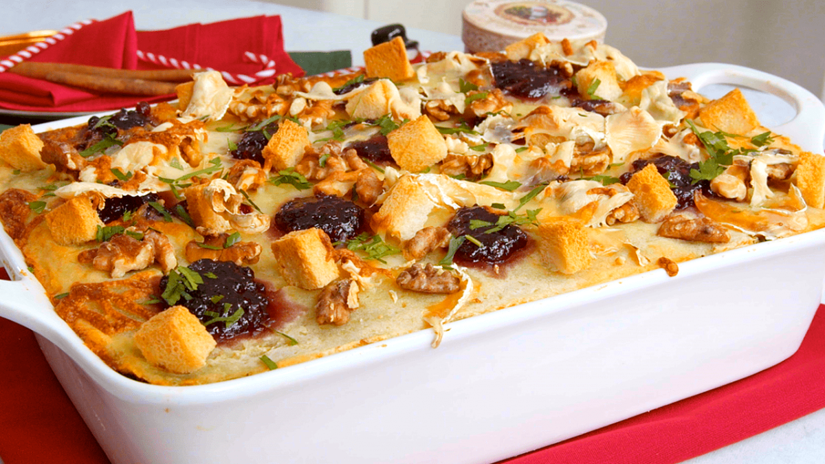 Weihnachtsessen aus der Auflaufform