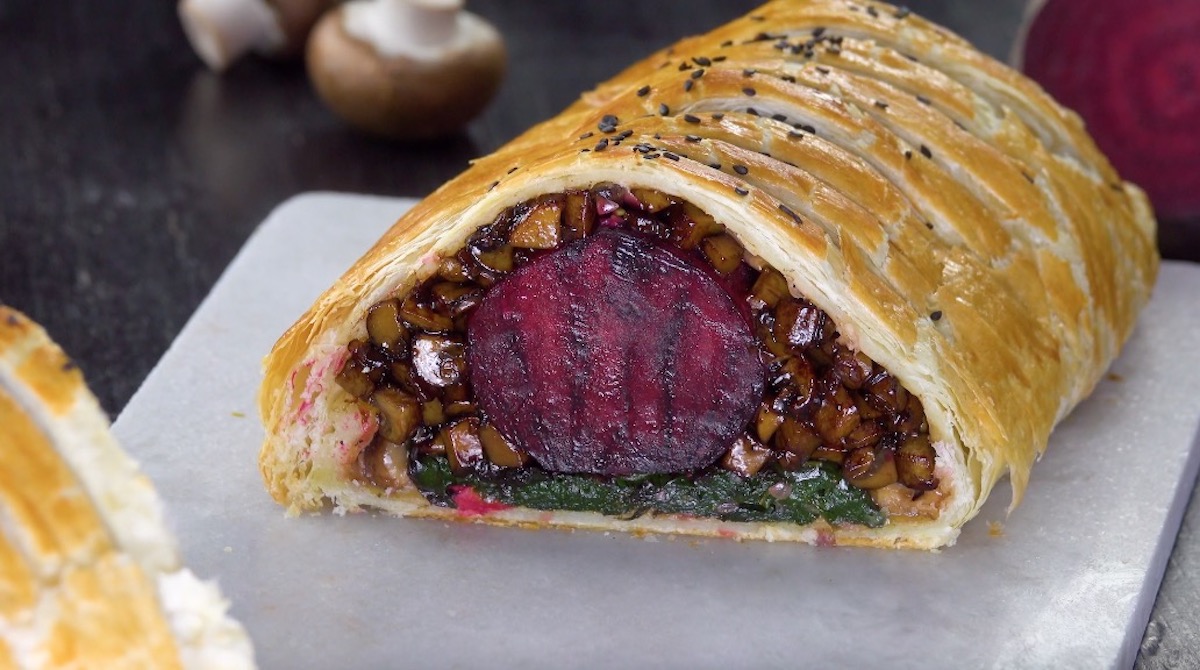 Aufgeschnittenes Rote Bete Wellington