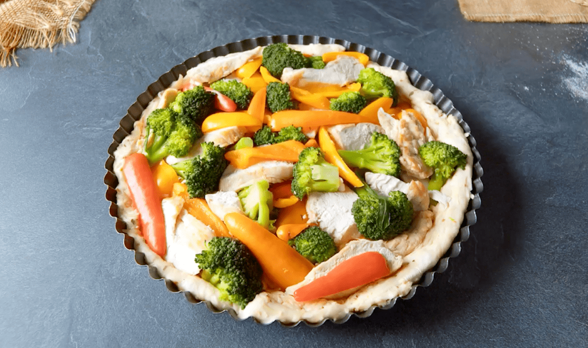 Belegte Tiefkühlpizza