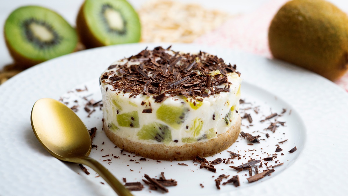 Kiwi-Käsekuchen-Törtchen