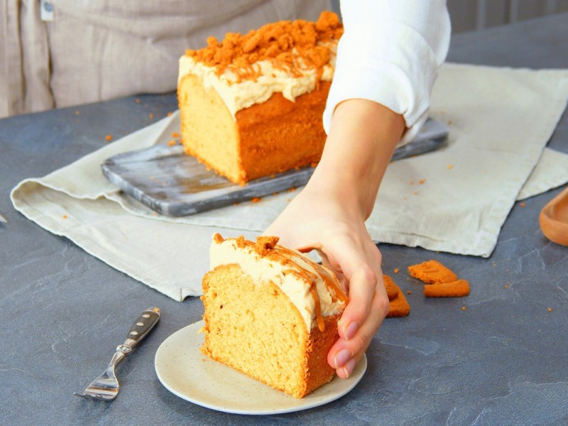 Lotus-Kuchen aus der Kastenform: leckerer geht es kaum