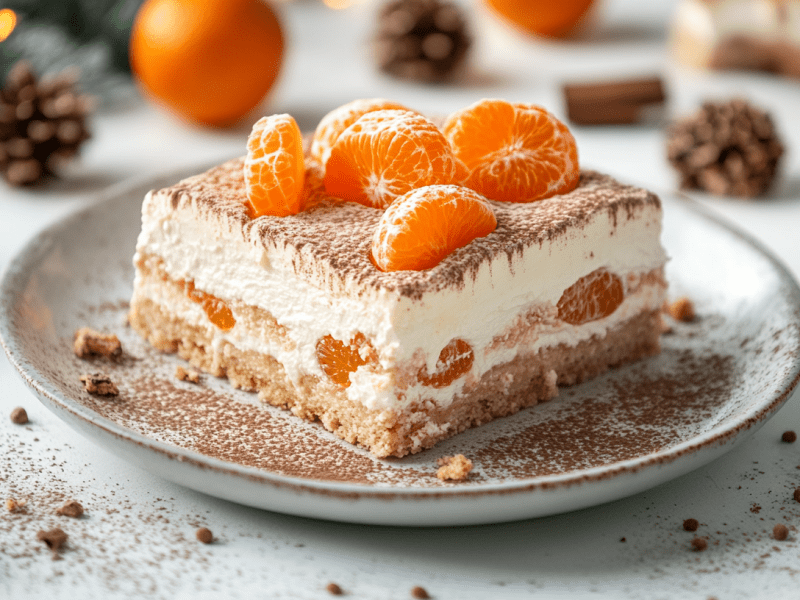 Weihnachts-Tiramisu mit Mandarinen ist unser Lieblingsdessert fürs Fest