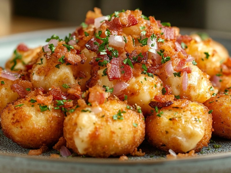 Teller mit Loaded Kroketten