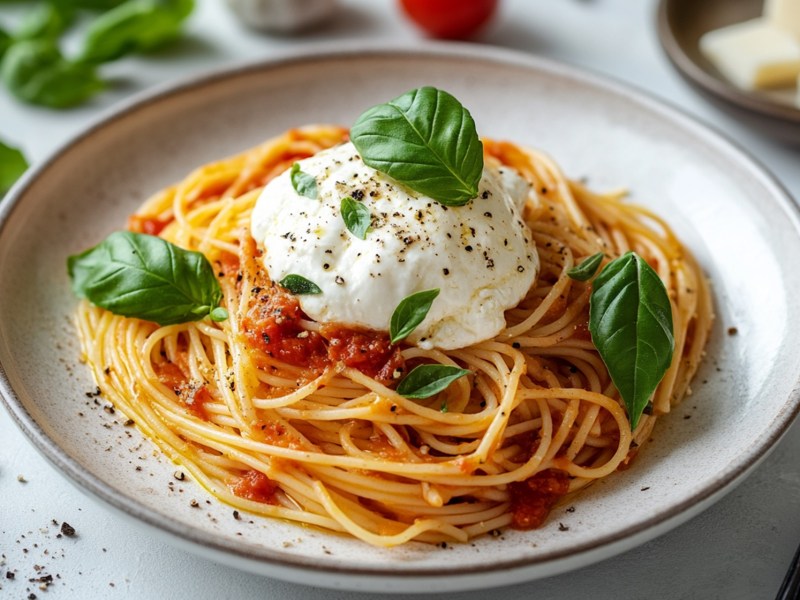 Teller Pasta alla Burrata