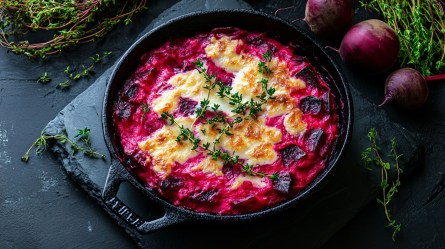 Rote-Bete-Gratin mit Ziegenkäse