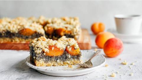 Aprikosen-Mohn-Kuchen vom Blech