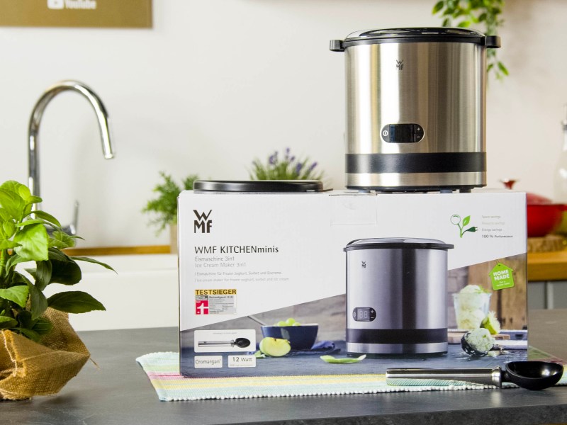 Eine WMF Eismaschine, die beim Newsletter-Gewinnspiel gewonnen werden kann.
