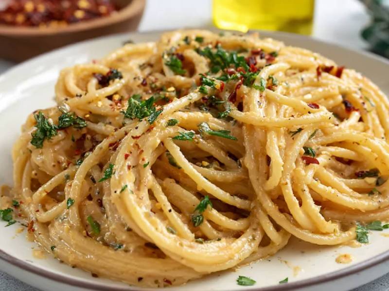 Teller mit Cowboy-Nudeln