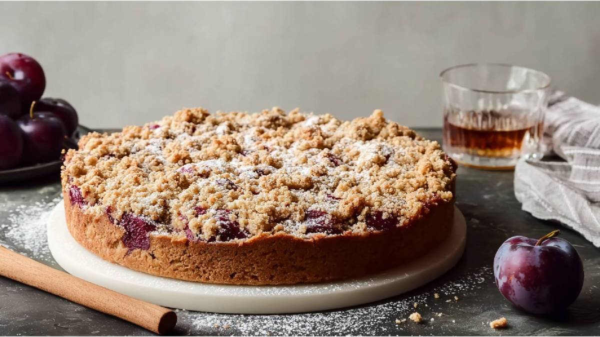 Pflaumenkuchen mit Rum