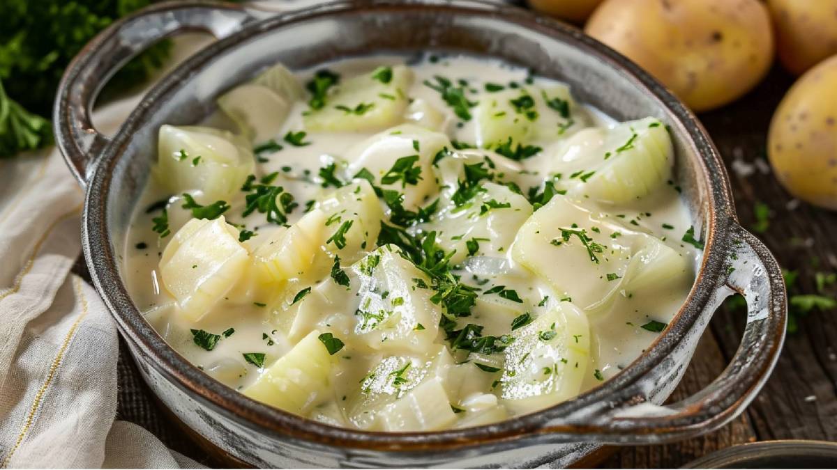 Schale mit Rahmkohlrabi