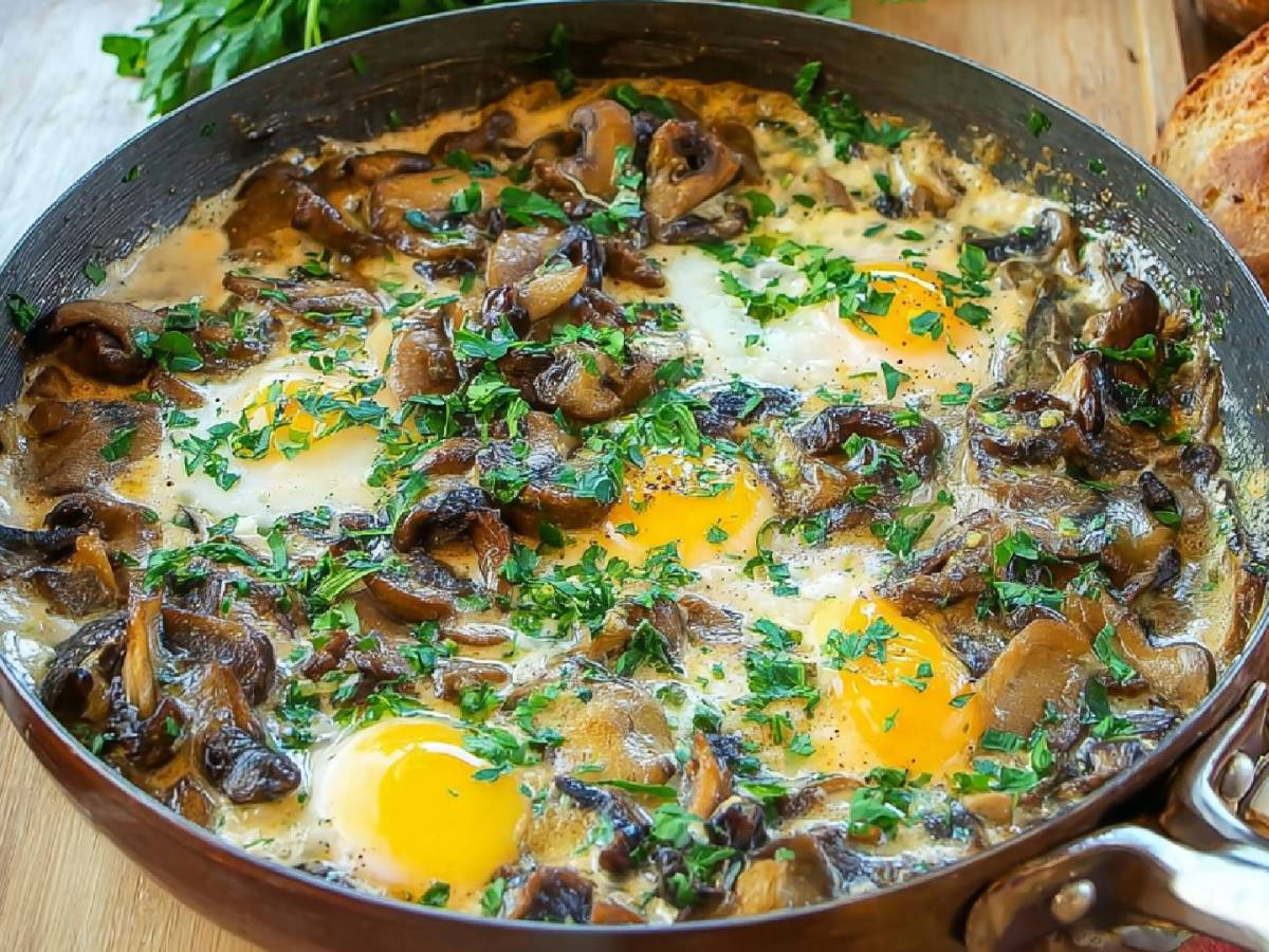 Champignon-Shakshuka: Deftiges zum Frühstück