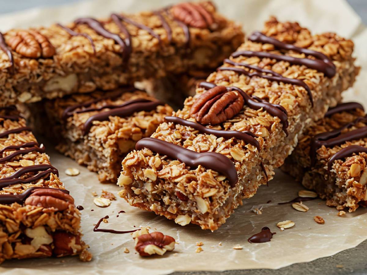 Pekannuss-Haferflocken-Riegel: kleines Frühstück, großer Genuss